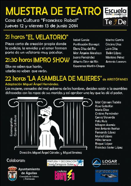 Muestra de Teatro en la Casa de Cultura 'Francisco Rabal' de Águilas
