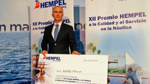 El Club Náutico de Águilas ha sido galardonado con el 'XII Premio Hempel a la Calidad y el Servicio en la Náutica'.