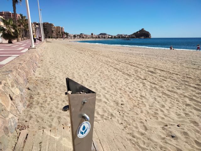 Soler: 'Las playas de Águilas deben estar en esta época del año en estado óptimo para el uso y disfrute de todos los aguileños y foráneos'