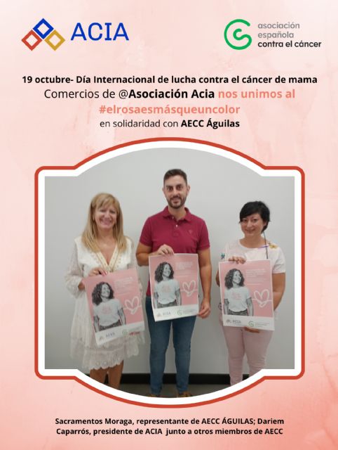 II edición de apoyo a la AECC Águilas en la campaña #elrosaesmásqueuncolor