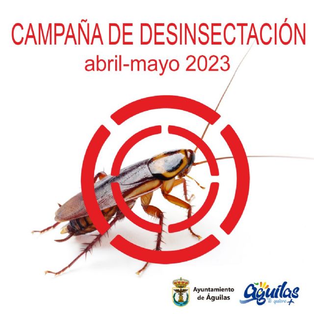 En marcha un año más la Campaña de Desinsectación contra las cucarachas