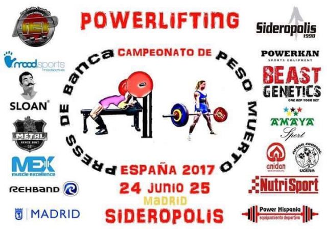 Cuatro deportistas aguileños participarán el próximo fin de semana en el Campeonato de España 2017 de Press Banca y Peso Muerto