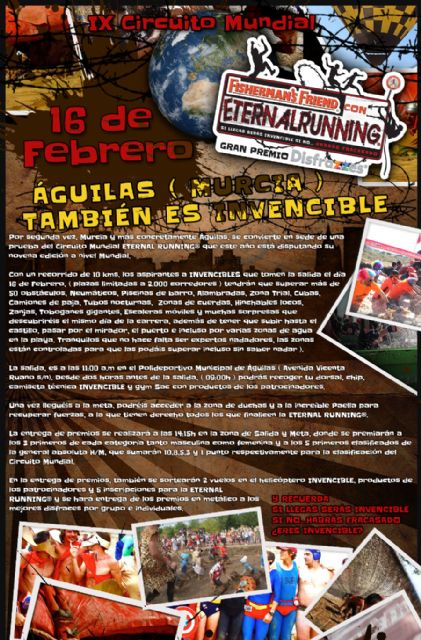 Águilas acogerá una nueva carrera del Circuito Mundial 'Eternal Running'