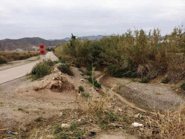 La CHS mejora la capacidad hidráulica de la rambla de las Culebras para evitar inundaciones en Águilas