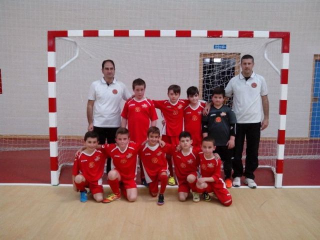 Los alevines ganan 4-1 y mantienen el liderato de la Liga Interescuelas del Guadalentín