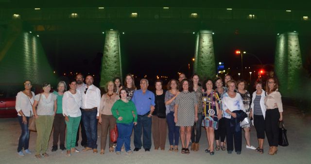 Águilas se ilumina de verde por la plena inclusión de personas con discapacidad intelectual