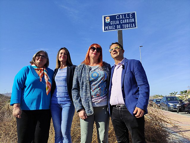 Águilas pone el nombre de Celia Carrión Pérez de Tudela a una calle