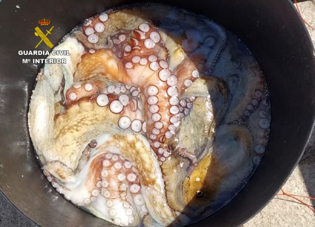 La Guardia Civil sorprende a un veterano de la pesca furtiva en Águilas