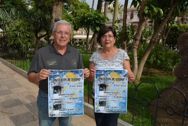 Mañana comienza el programa estival del Patronato Musical Aguileño