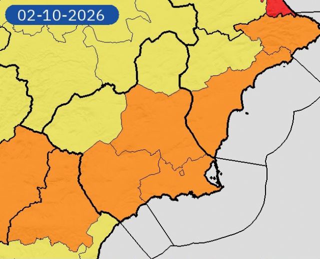 Águilas en Alerta Naranja por lluvias mañana