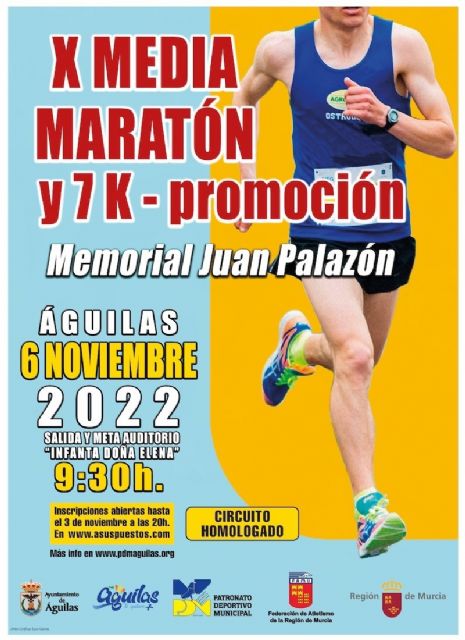 Águilas cuenta los días para su media maratón y 7km. de promoción