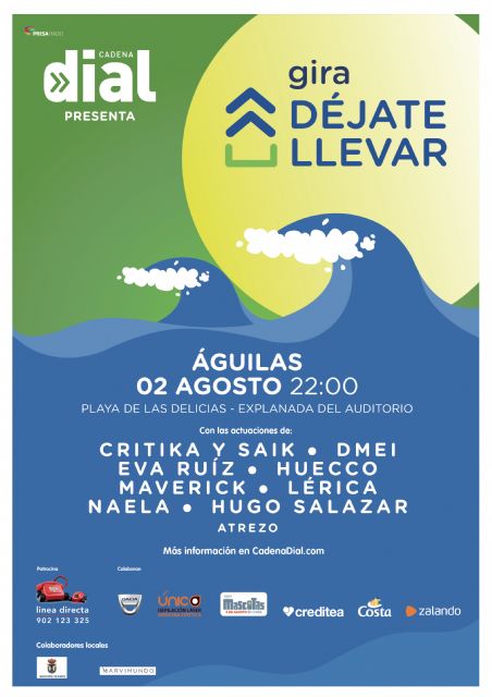 La Gira Déjate llevar llega hoy a la playa de Las Delicias