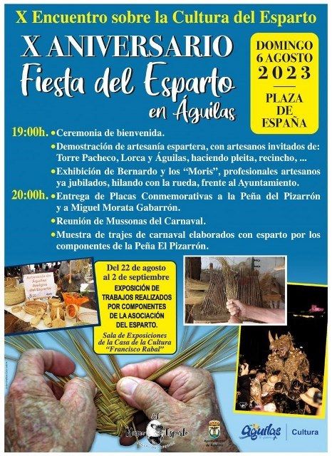 Aguilas conmemora el próximo domingo el Día del Esparto