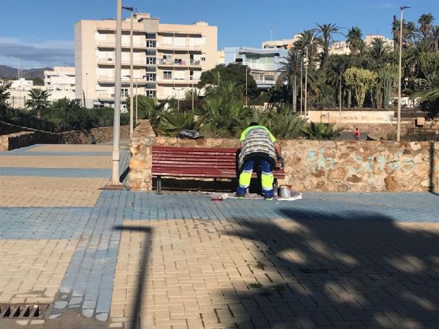 Prosiguen los trabajos incluidos en el Plan de Mantenimiento de Parques de la localidad