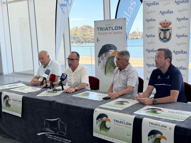 El XXXIX Triatlón Marqués de Águilas recibirá a más 2.000 triatletas, del 13 al 14 de septiembre