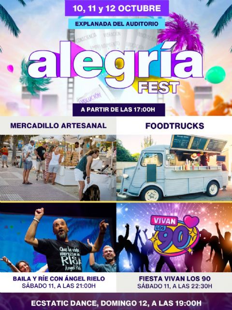 El Auditorio de Águilas acogerá la IV edición de Alegría Fest