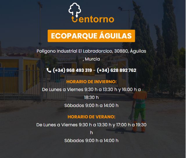 Limpieza habilita el teléfono 628892762 para avisos de residuos para el Ecoparque