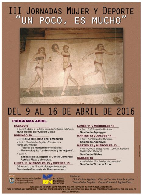 El sábado comienzan las terceras jornadas Mujer y Deporte