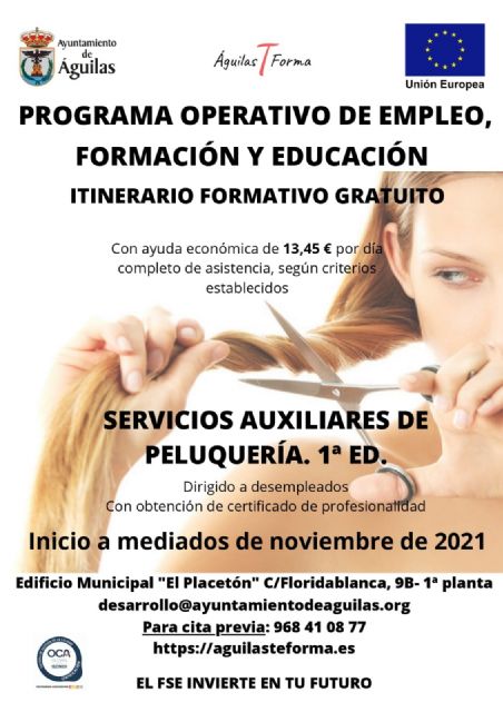 La alcaldesa presenta un nuevo itinerario del Programa Operativo de Empleo, Formación y Educación (POEFE) Águilas T-Forma