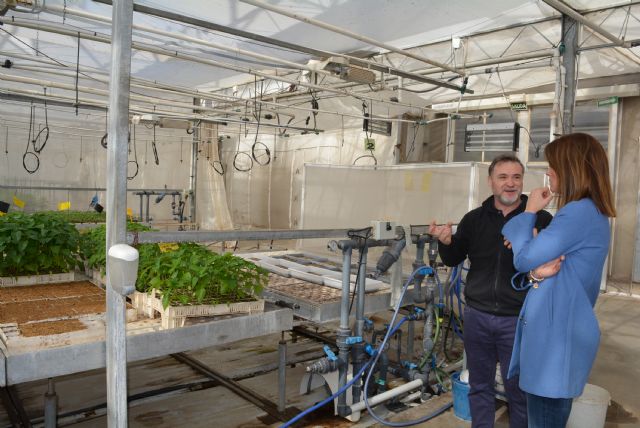 La alcaldesa asegura que la agricultura aguileña está a la vanguardia del control biológico de plagas