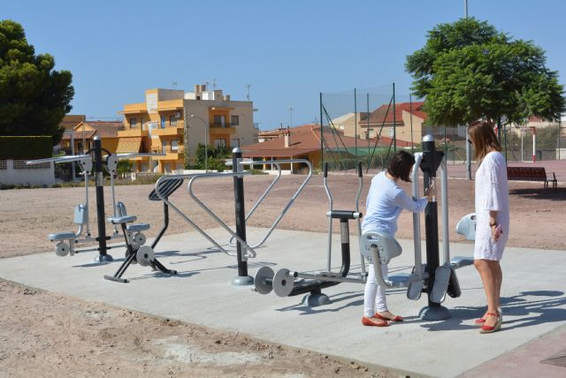 El parque de Calabardina inaugura un área biosaludable