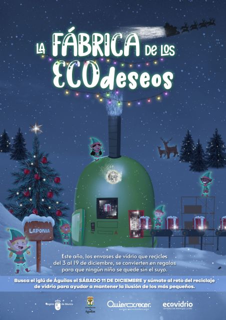 Ecovidrio lanza un reto solidario a los aguileños para convertir envases de vidrio en juguetes para los niños más vulnerables