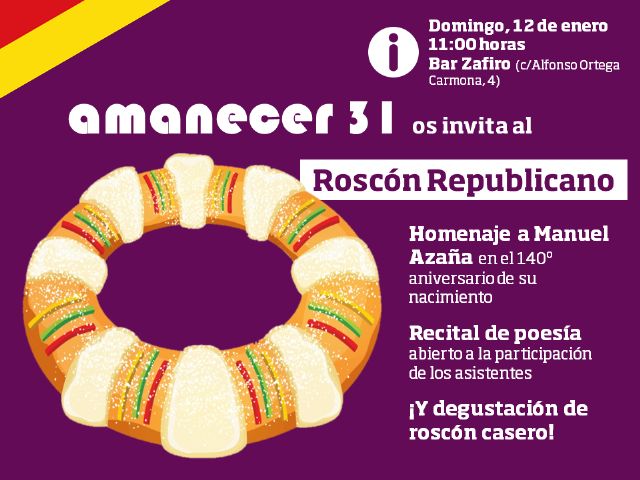 'Amanecer 31' conmemorará en un acto cultural el 140° aniversario del nacimiento de Manuel Azaña