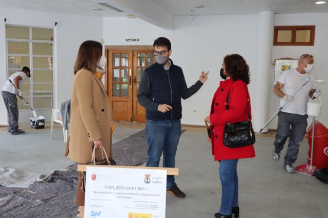 Las actuaciones de mejora del Centro Municipal de la Tercera Edad avanzan a buen ritmo