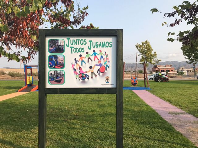 El parque inclusivo del Paseo de Las Acacias ya está listo para el uso y disfrute de los más pequeños