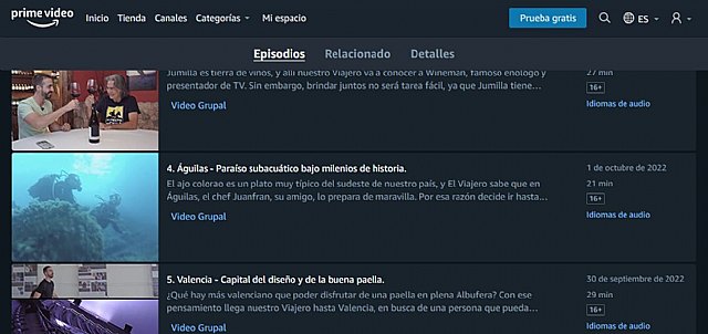 Águilas llega a la plataforma Amazon Prime Video