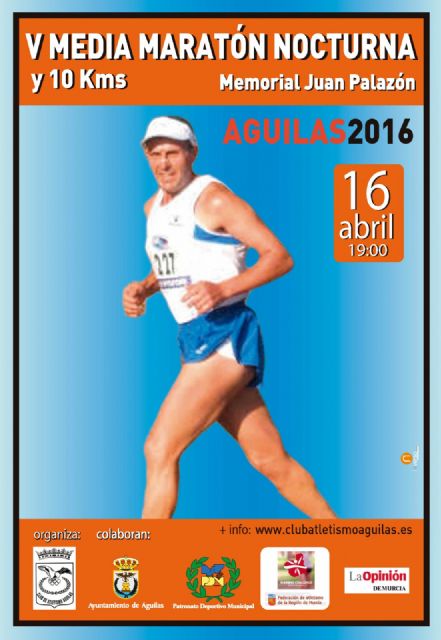 Últimos días para inscribirte en la V Media Maratón Nocturna y 10kms. 'Ciudad de Águilas'