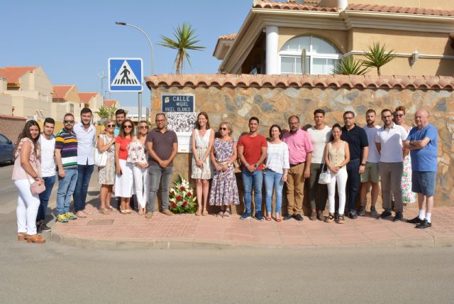 Águilas recuerda a Miguel Ángel Blanco cuando se cumplen veintidós años de su secuestro y asesinato