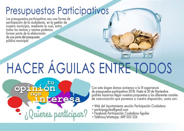 Arranca la campaña de presupuestos participativos 2019