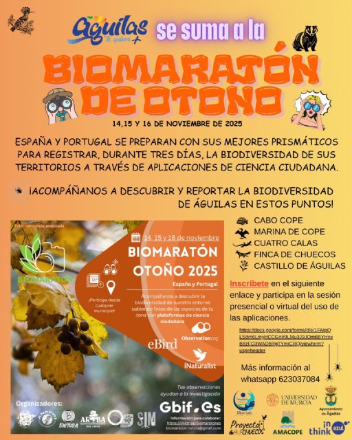 Águilas se suma al Biomaratón de Otoño