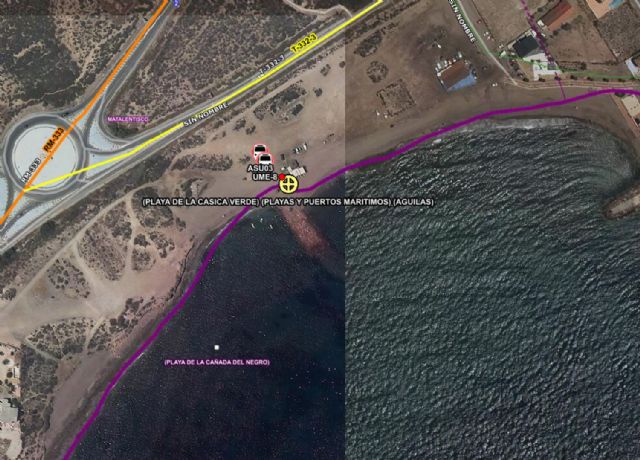 Efectivos del Plan Copla rescatan a un hombre en la playa de La Casica Verde