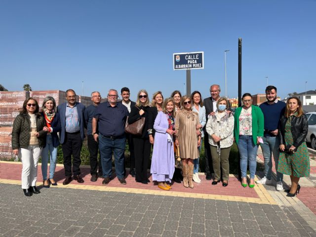Paca Albarracín Pérez cuenta desde ayer con una calle a título póstumo en Águilas