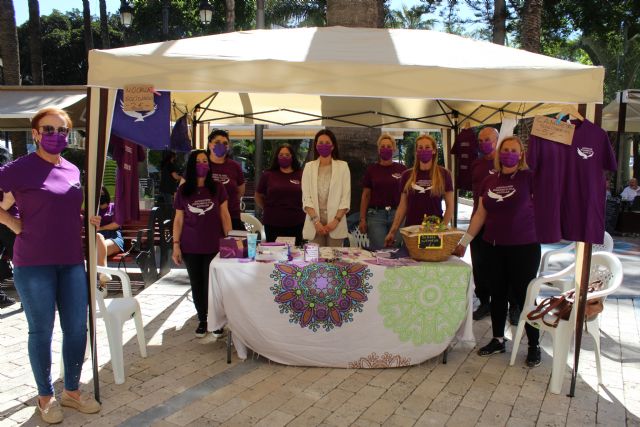 Los principales monumentos de la localidad se iluminan en morado por el Día Internacional de la Fibromialgia