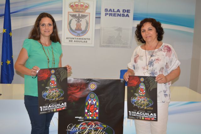 Llega a Águilas La Bella y la Bestia, un musical que muestra su cara más solidaria con Aguiproam