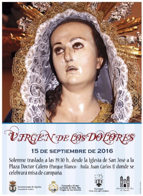 Todo listo para que la Virgen de los Dolores procesione por Águilas el próximo jueves