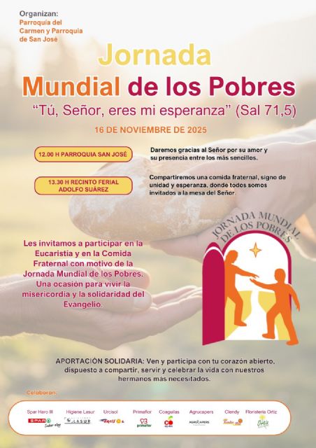 Las iglesias de San José y El Carmen celebran el domingo la Jornada Mundial de los Pobres