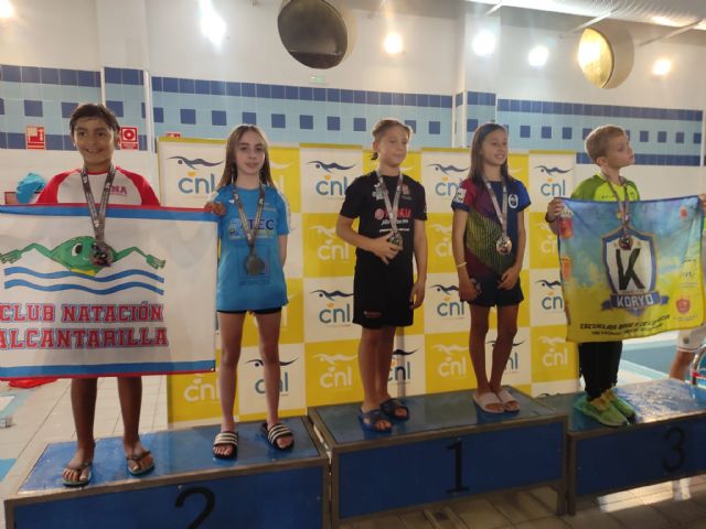 El Club Natación Águilas consigue varias medallas en el XIV Trofeo Ciudad de Lorca
