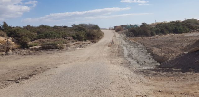 Corte de tráfico en el camino de Matalentisco