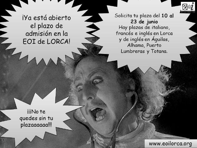 Abierto el plazo de admisión para la Escuela Oficial de Idiomas hasta el 23 de junio