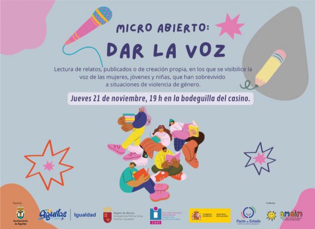 'Micro abierto: Dar la voz', un espacio de lucha contra la violencia machista