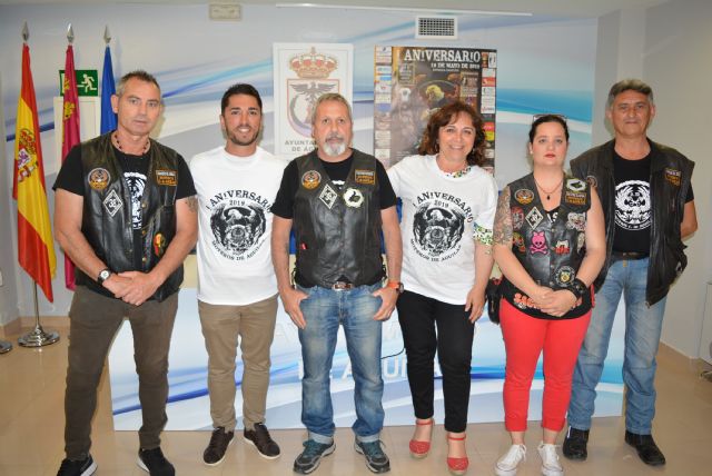 El Club Moteros Ciudad de Águilas celebra su primer aniversario con una concentración de aficionados a las dos ruedas