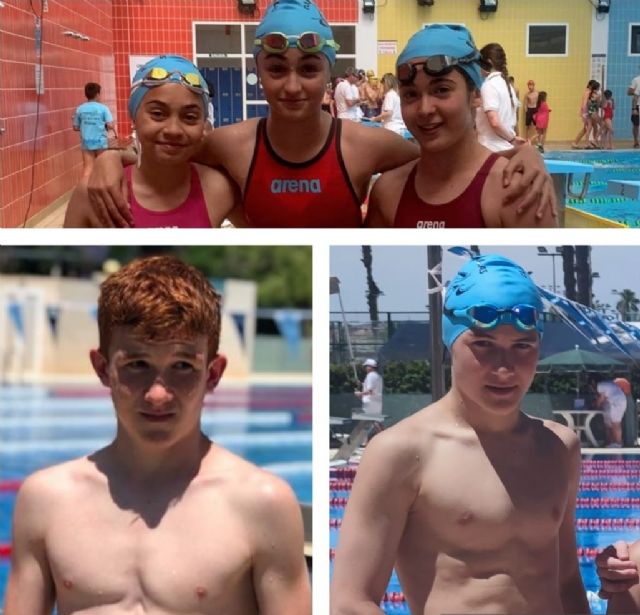 Los alevines del C.N Águilas en la élite de la natación nacional