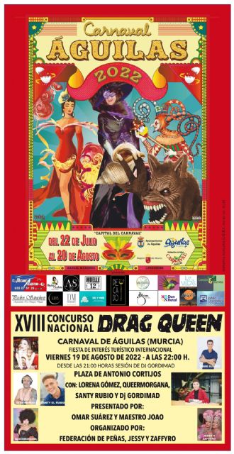 El próximo viernes tendrá lugar el XVIII Concurso Nacional de Drag Queen
