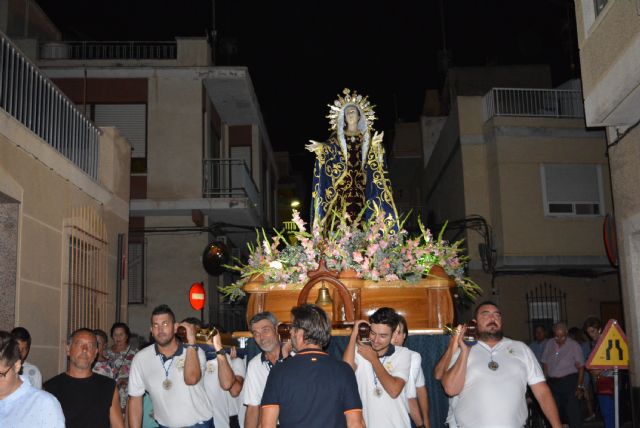 La Patrona de Águilas visita el Barrio de Los Ferroviarios