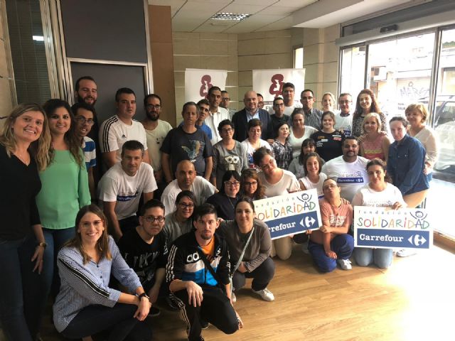 Fundown recibe la solidaridad de Carrefour para ayudar en el acondicionamiento de su nueva sede en Águilas