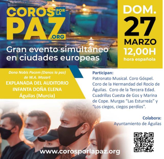 Miles de personas se citan el domingo 27 a mediodía para cantar por la paz en toda España